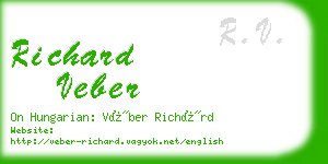 richard veber business card